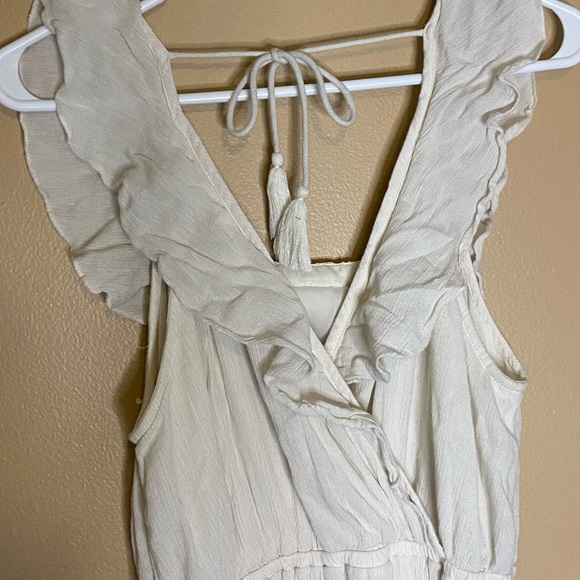 Long cream lace dress - Picture 3 of 5